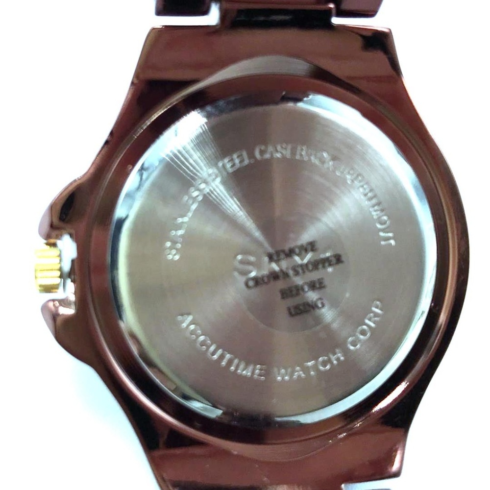AccuTIME Women's Scoop Quartz Bracelet Watch - Picture 3 of 6